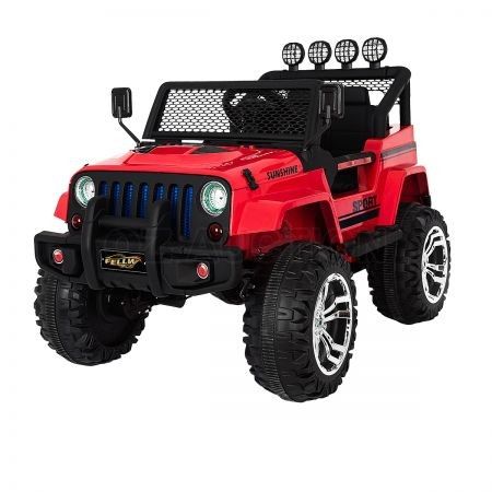 Electric Ride on Jeep Remote Control Off Road Kids Car w/ Built-in ...