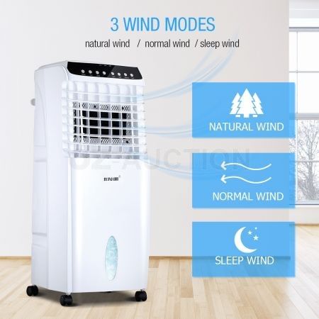 MAXKON Evaporative Air Cooler Portable Humidifier w/Remote Cool Fan 7L ...