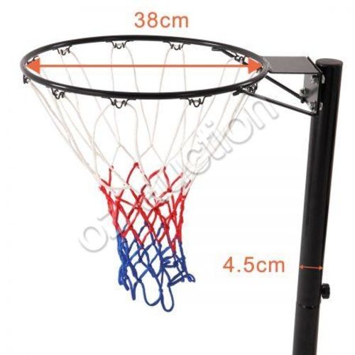 Basketball Hoop Net System Stand Portable Pole Height Adjustable