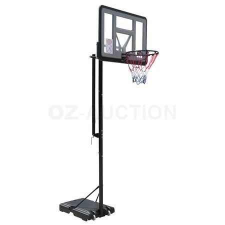 Genki 2.23-3.05m Portable Basketball Hoop Stand System Quick Height