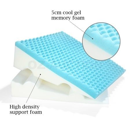 10 in gel memory foam wedge pillow