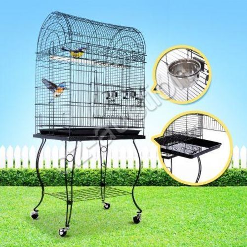 StandAlone Parrot Aviary Bird Cage On Wheels Budgie Canary Elegant