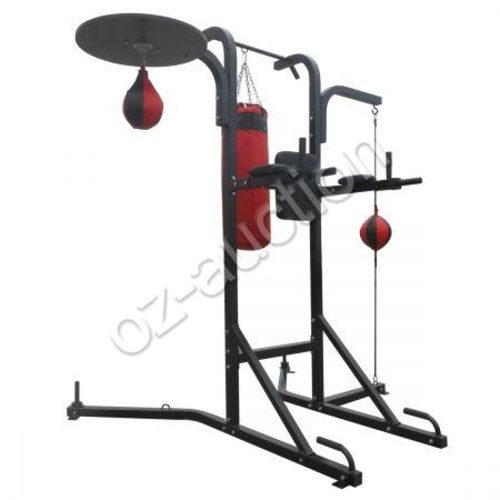 Multi Boxing Station Punching Bag Speed Ball Training Stand Power Tower