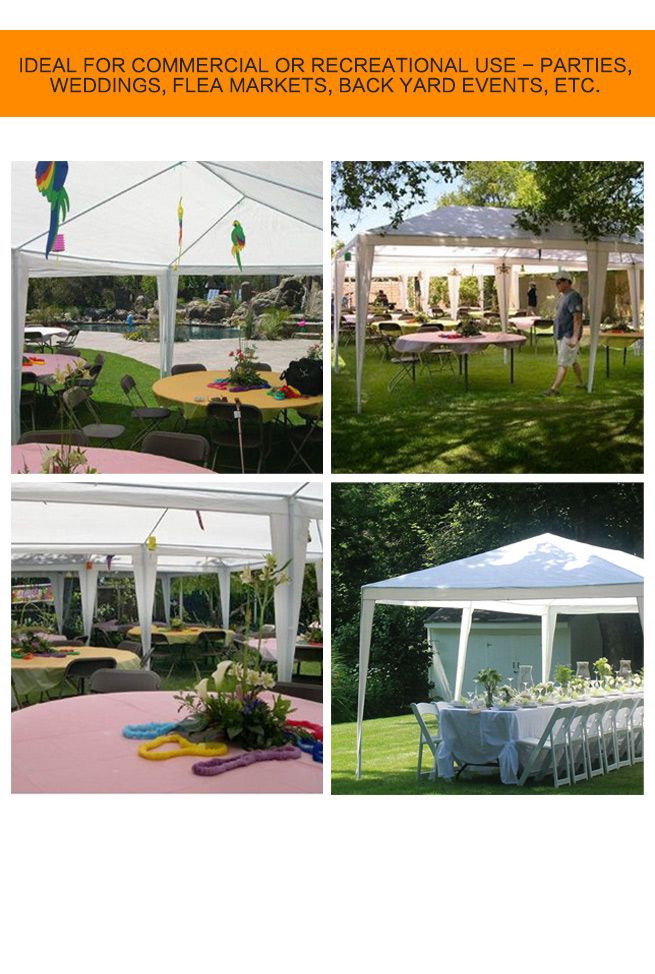 OGL 3M x 6M Party Wedding Outdoor Tent Canopy Gazebo Pavilion Events Canopies w 4 Removable Walls