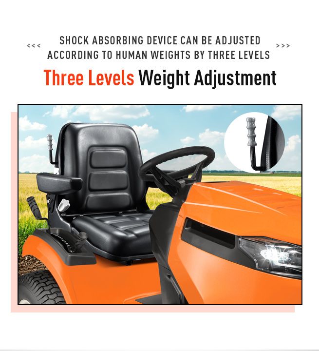 Tractor Seat Forklift Excavator Truck Seat Backrest Chair PU Leather