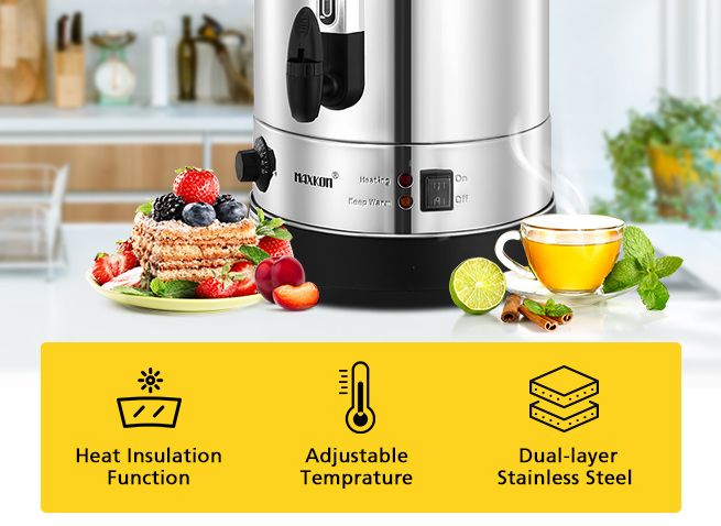 Maxkon 20L Hot Water Urn Instant Hot Water Dispenser with Double Layer
