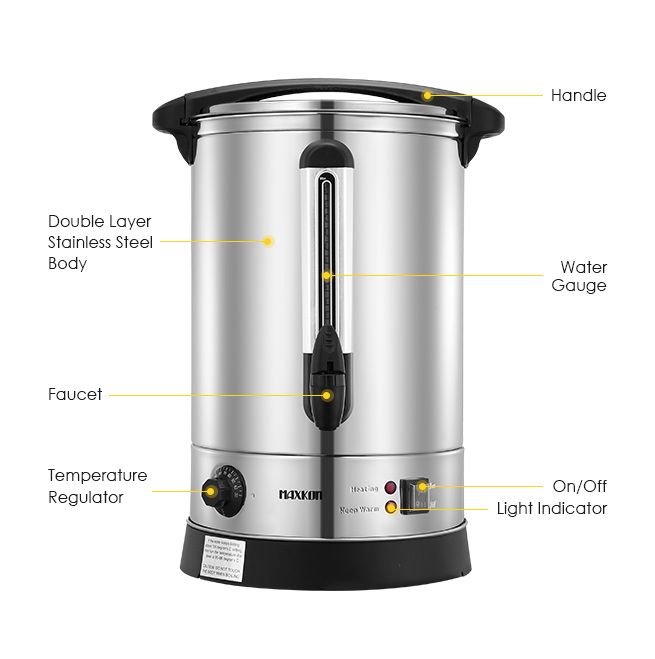 Maxkon 20L Hot Water Urn Instant Hot Water Dispenser with Double Layer