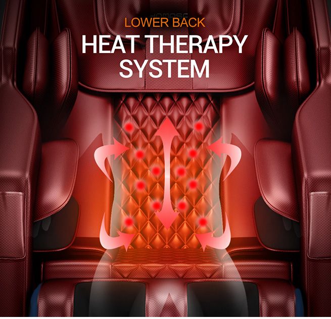 HOMASA Red Full Body Massage Chair Zero Gravity Recliner