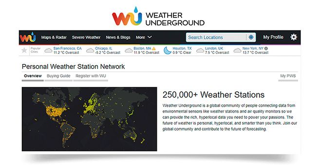 Maxkon WIFI Weather Station Solar Powered for UV Light Temperature Humidity Wind Speed