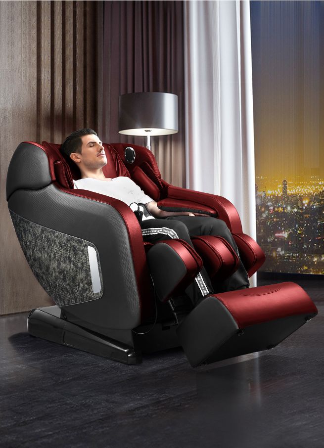 HOMASA 4D Electric Massage Recliner Chair Zero Gravity Massager Red
