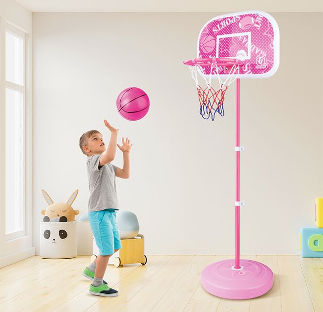 Portable Freestanding Kids Basketball Hoop Backboard Stand System 200x46x7cm