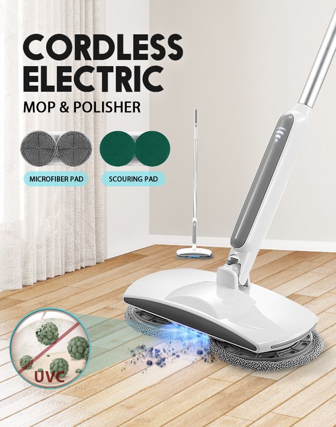 4-In-1 Cordless Electric Mop Cleaner Floor Polisher Sweeper Washer Scrubber