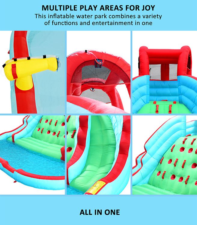 Jumping Castle Blow Up Water Park Slip and Slide Inflatable Bouncer Pool Toys