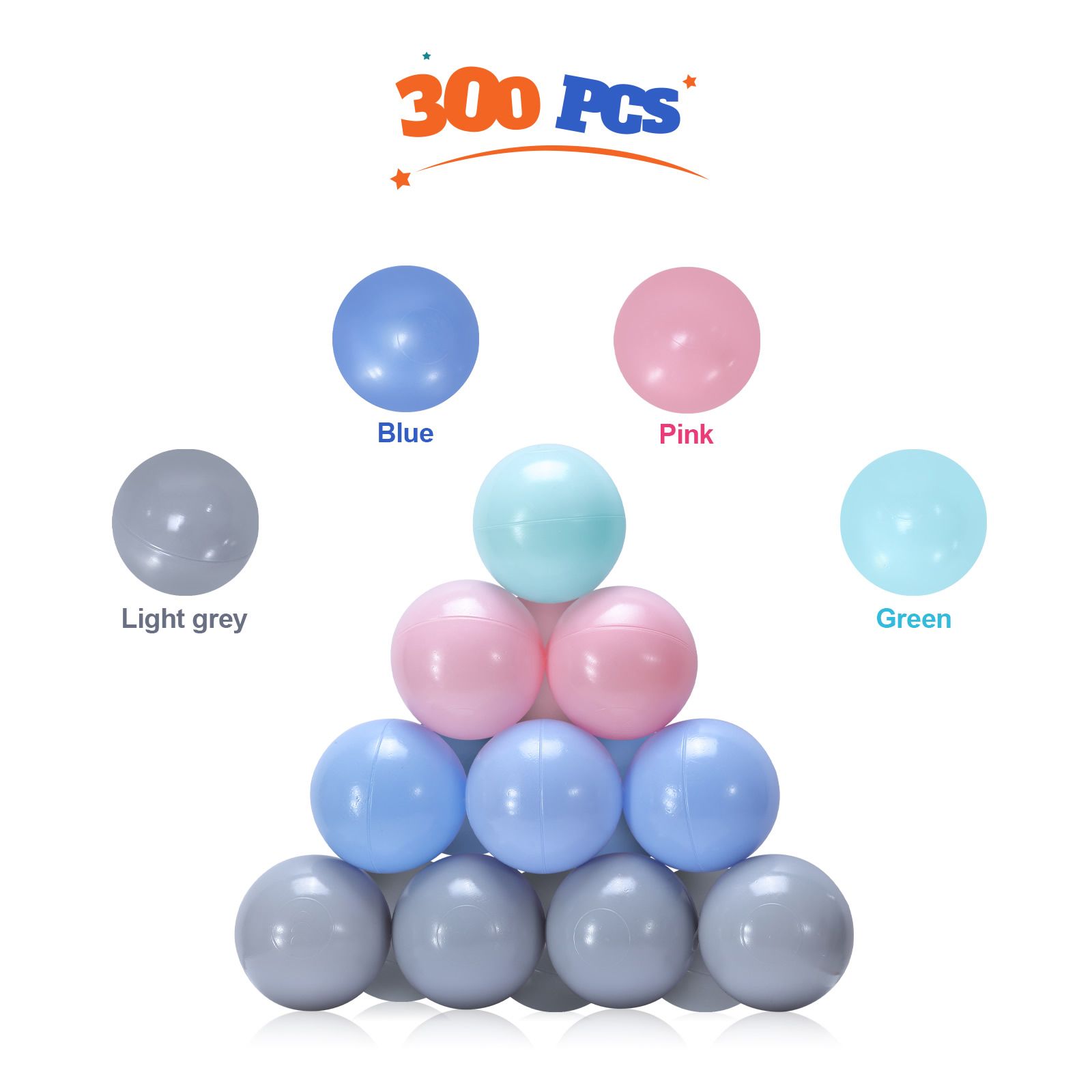 Foam Ball Pit Toy Pool Childrens Softplay Playpen Fence Play Area Activity Centre Babyroom Decoration 300pcs Ocean Balls Indoor Outdoor