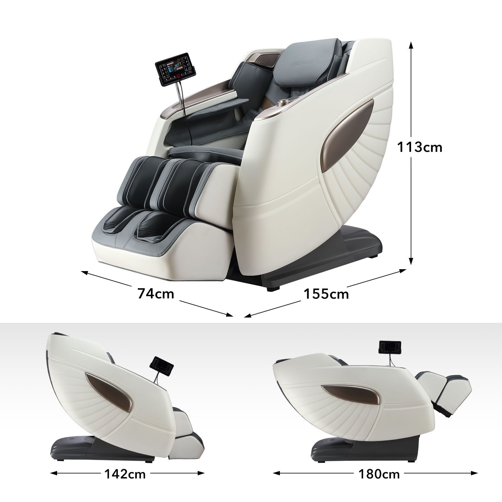 Homasa Massage Chair 4D  SL-Track Full Body Recliner Chair w/Aromatherapy