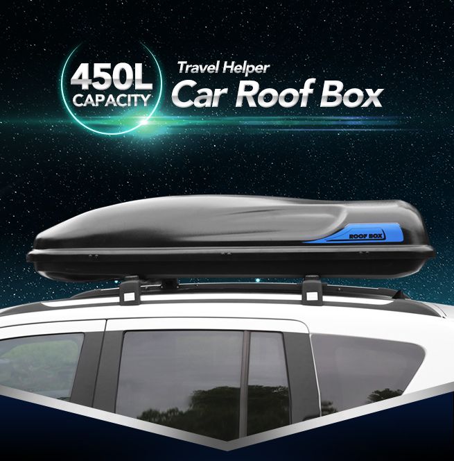 Universal 50KG 450L Car Roof Box Pod Rack Luggage Storage Basket