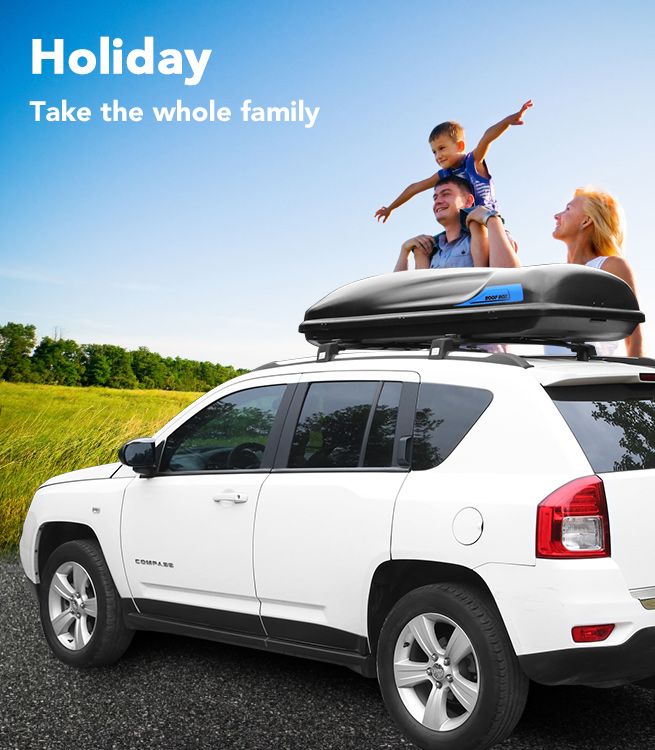 Universal 50KG 450L Car Roof Box Pod Rack Luggage Storage Basket